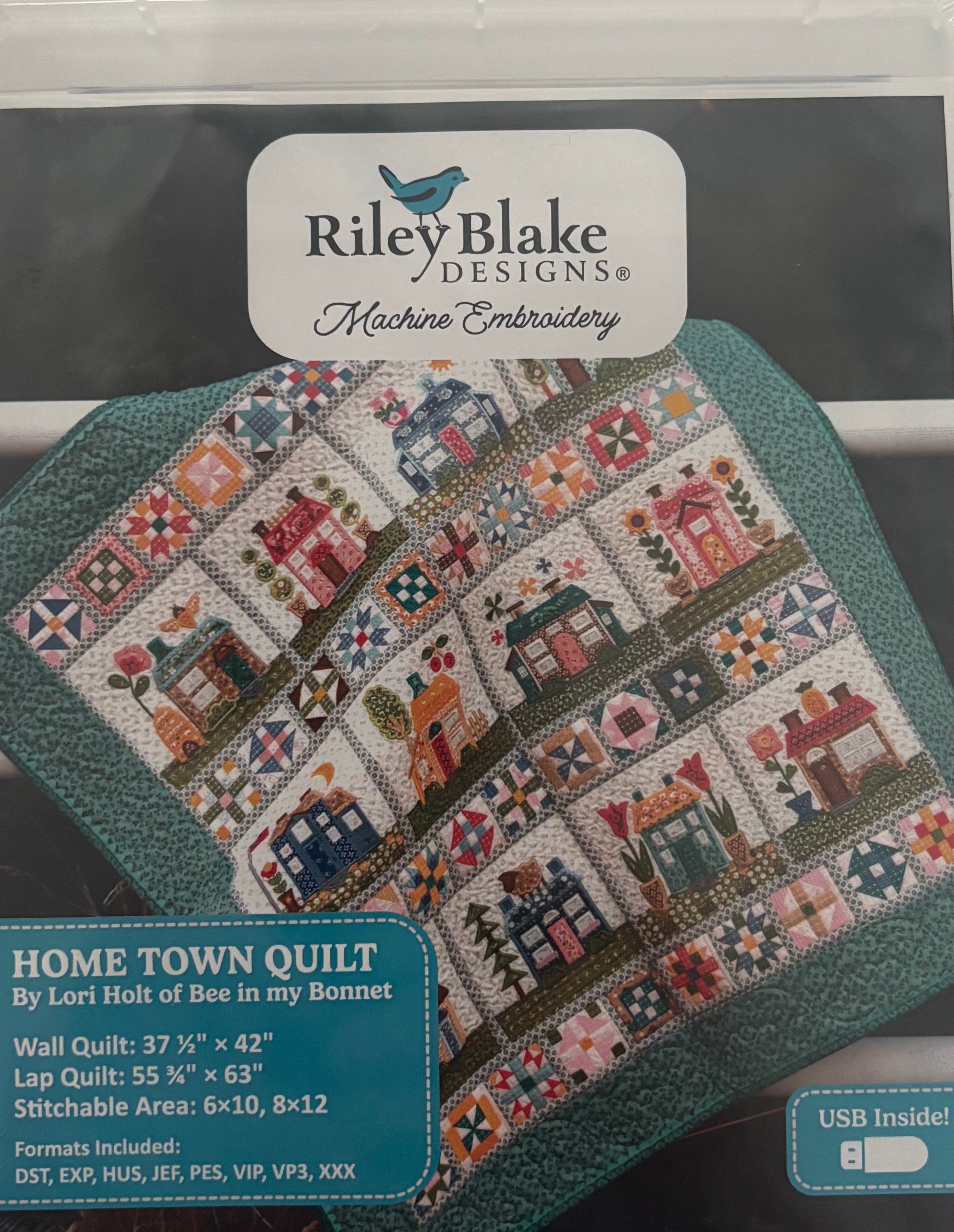 Riley Blake Home Town Quilt USB Machine Embroidery