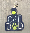 Cat Dad Key Fob