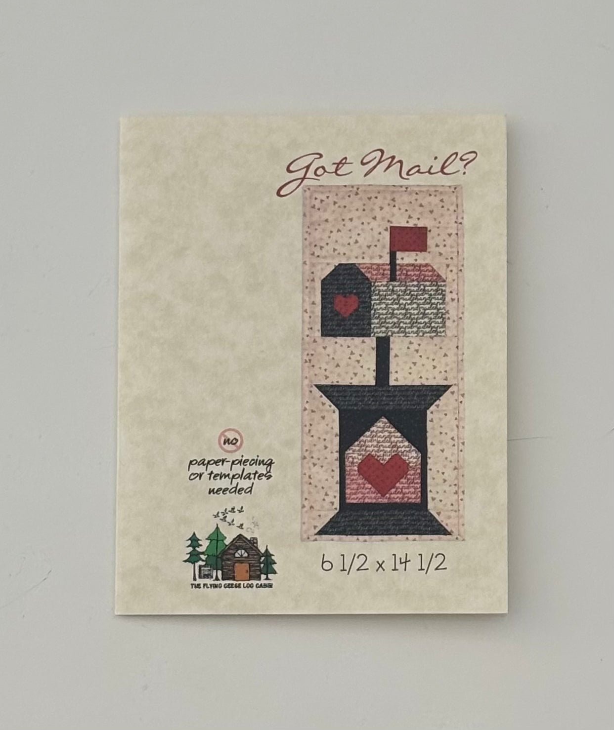 The Flying Geese Log Cabin Co. Got Mail? Pattern