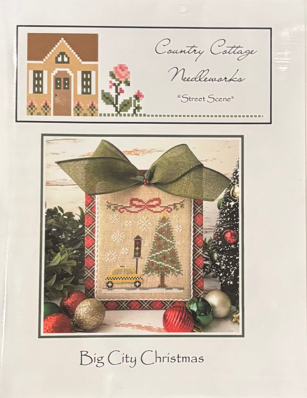 Country Cottage Needleworks Big City Christmas Cross Stitch - Street Scene