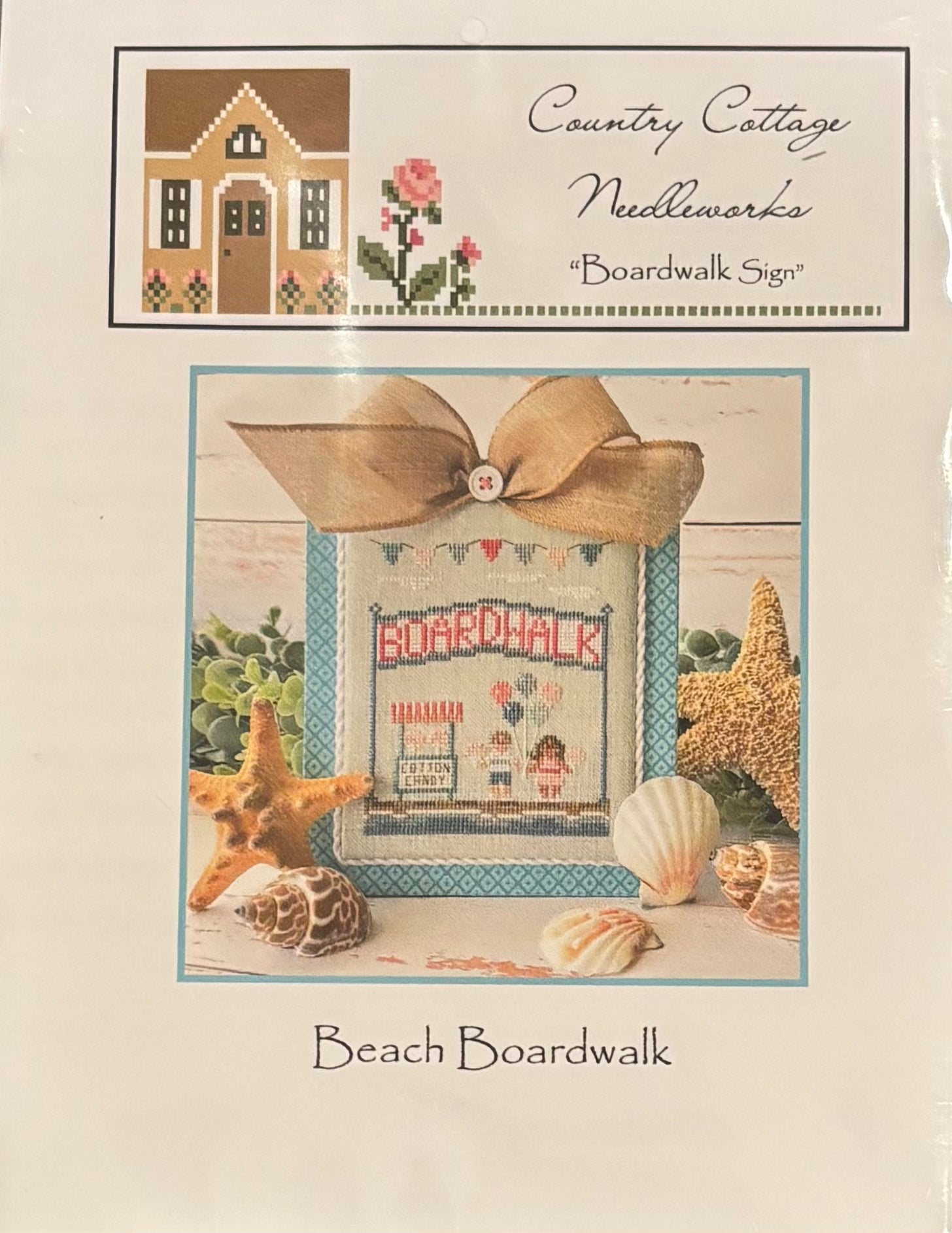 Country Cottage Needleworks Beach Boardwalk Cross-Stitch Collection - Boardwalk Sign #4