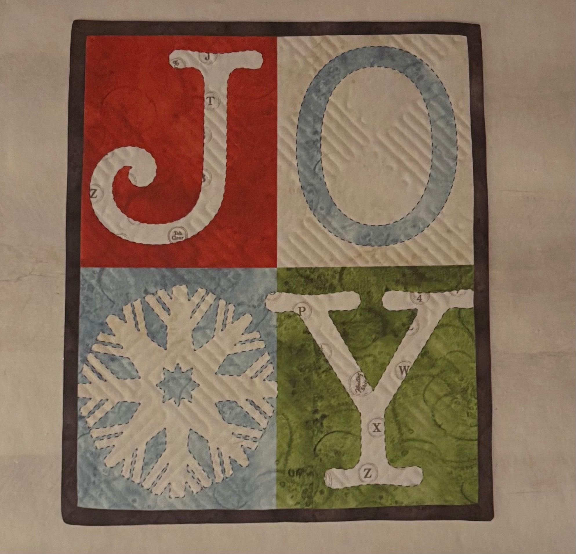 Riley Blake December Tabletop Banner - Great JOY