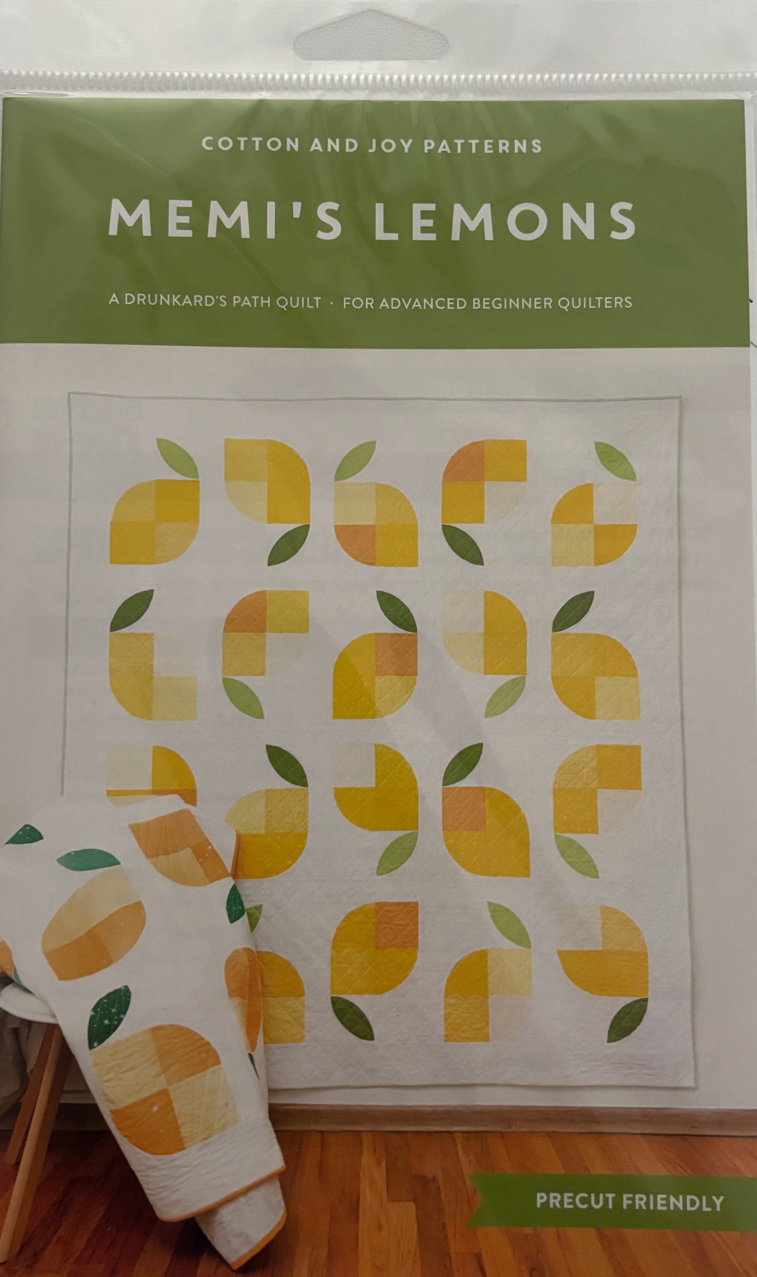 Cotton and Joy Memi's Lemons Pattern
